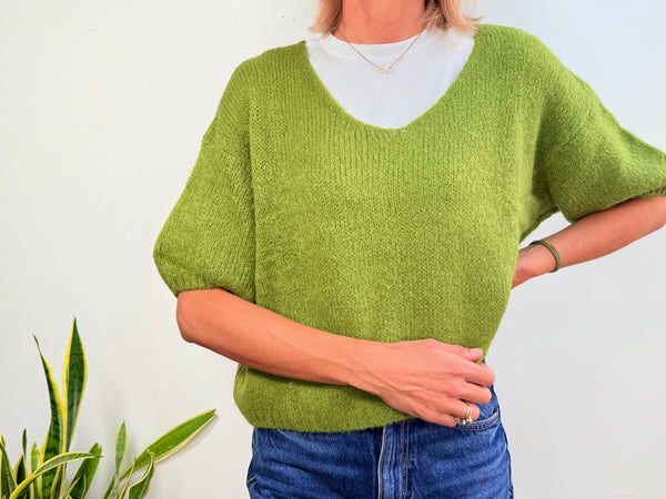 MARGOT ALPACA JUMPER - VERDE MANZANA