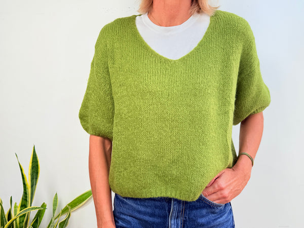 MARGOT ALPACA JUMPER - VERDE MANZANA