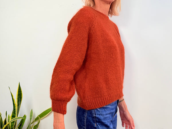 EVA MOHAIR JUMPER - BROWN