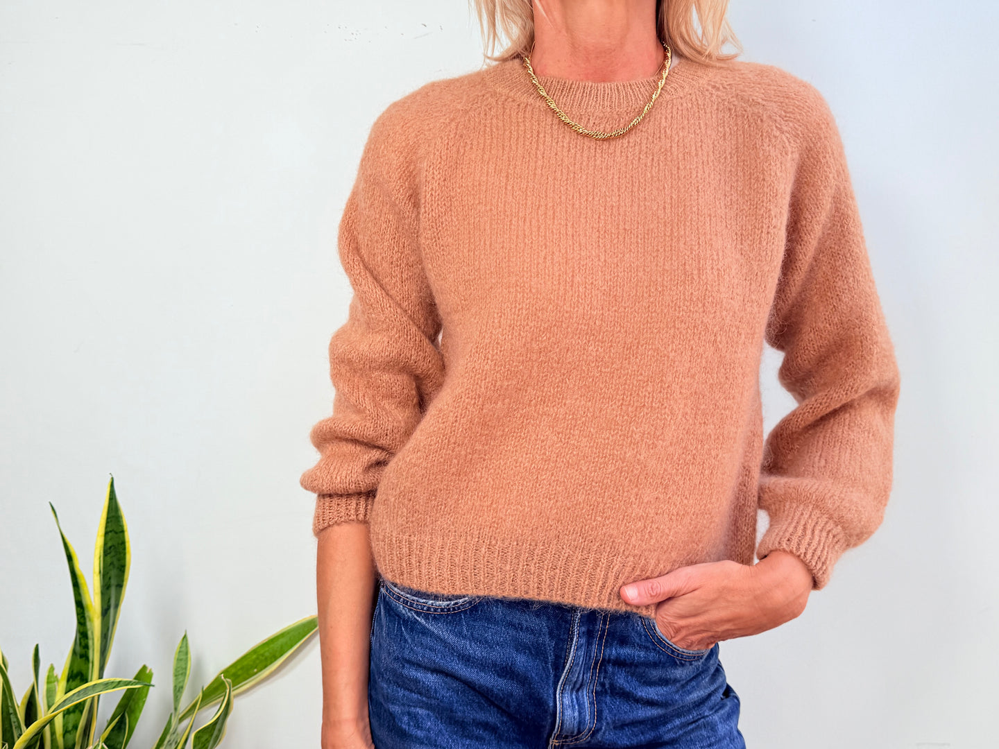 EVA MOHAIR JUMPER - CAMEL