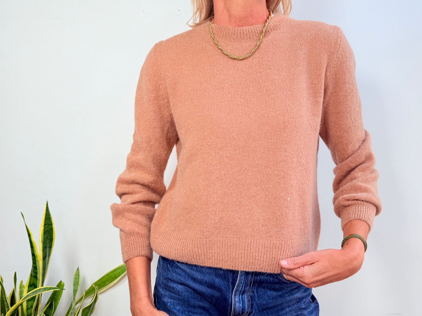 EVA ALPACA JUMPER - CAMEL