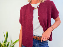 Lade das Bild in den Galerie-Viewer, INGRID ALPACA MANGA CORTA  - BURGUNDY
