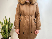 Load image into Gallery viewer, RABBIT/FOX PARKA - CAMEL
