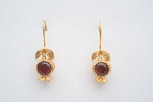 Load image into Gallery viewer, LITTLE POMEGRANATE EARRINGS - BURGUNDY
