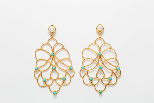 MARINA EARRING - TURQUOISE