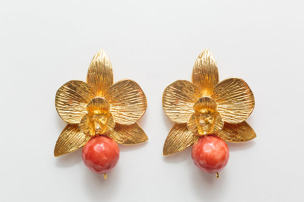 ORQUIDEA CORAL EARRING