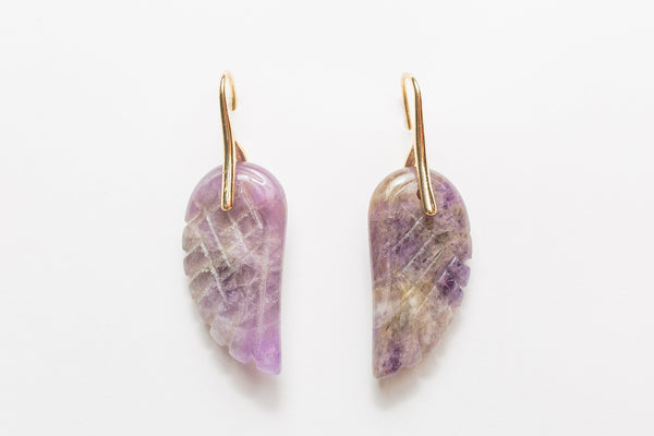 WINGS EARRING - PURPLE