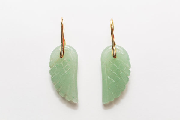 WINGS EARRING - GREEN
