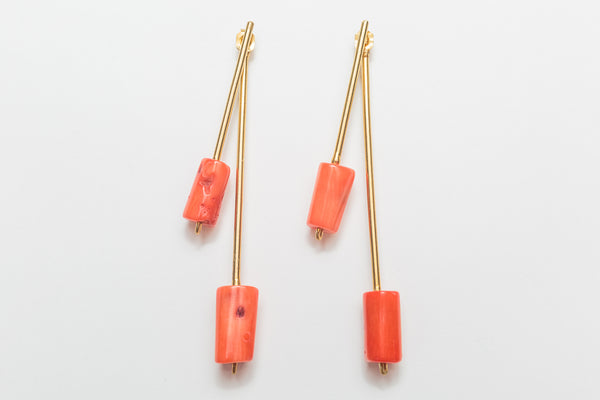 JUNCO CORAL EARRING