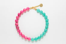 Charger l'image dans la galerie, BILMA NECKLACE - FUCCIA AND TURQUOISE
