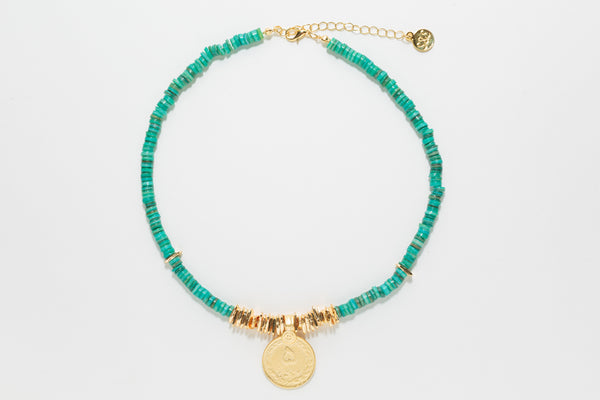 ROMAN NECKLACE - TURQUOISE