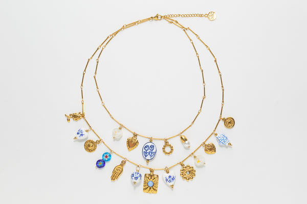 CERAMIC CHARMS NECKLACE