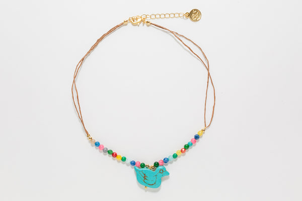 TURQUOISE DUCK NECKLACE