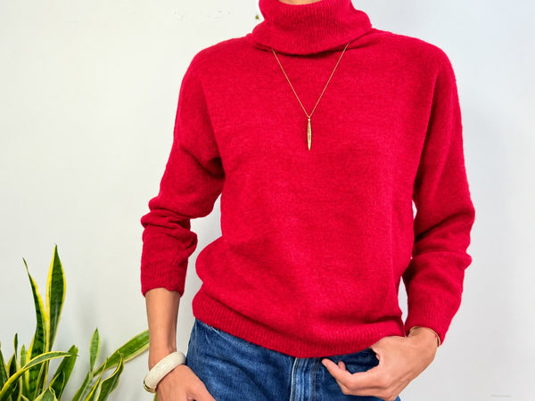 GRETA ROLLKRAGENJERSEY - GRAU