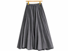 Load image into Gallery viewer, VOILE COTTON SKIRT GREY
