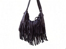 Cargar imagen en el visor de la galería, MINI FRINGE BAG - BLACK
