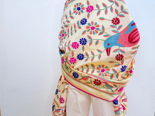 EMBROIDERY SILK SCARF 31