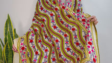 Load and play video in Gallery viewer, EMBROIDERY SILK SCARF 5
