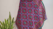 Load and play video in Gallery viewer, EMBROIDERY SILK SCARF 12
