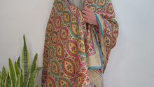 Load and play video in Gallery viewer, EMBROIDERY SILK SCARF 3
