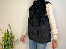 Load and play video in Gallery viewer, FUR VEST - BLACK
