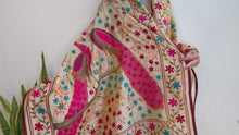 Load and play video in Gallery viewer, EMBROIDERY SILK SCARF 6
