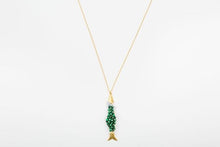 Load image into Gallery viewer, MALACHITE FISH PENDANT
