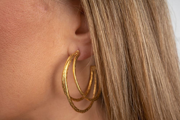 TRIPLE HOOP EARRING