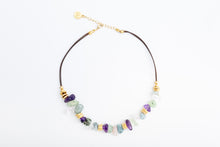 Load image into Gallery viewer, PIETRA LEATHER NECKLACE
