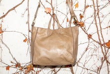 Load image into Gallery viewer, SHOPPING WASHED LEATHER BAG STONE
