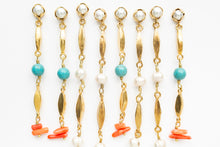 Load image into Gallery viewer, VINTAGE CHAIN EARRING - PEARL
