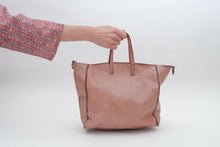 Cargar imagen en el visor de la galería, SHOPPING WASHED LEATHER BAG PINK
