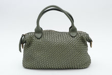 Load image into Gallery viewer, BRAIDED LEATHER BAG GREEN
